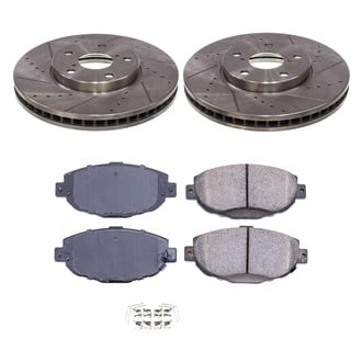Callahan Brake Parts® - Drilled and Slotted Front Brake Kit