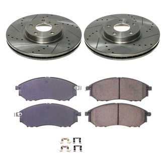Callahan Brake Parts® - Drilled and Slotted Front Brake Kit