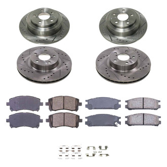 Callahan Brake Parts® - Drilled and Slotted Brake Kit