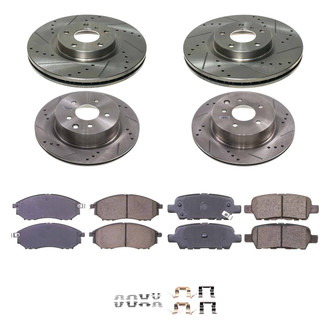 Callahan Brake Parts® - Drilled & Slotted Brake Kit