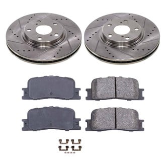 Callahan Brake Parts® - Drilled and Slotted Front Brake Kit
