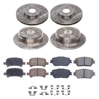 Callahan Brake Parts® - Drilled and Slotted Front and Rear Brake Kit