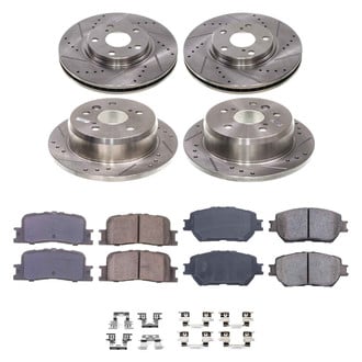 Callahan Brake Parts® - Drilled and Slotted Front and Rear Brake Kit
