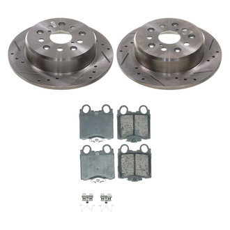 Callahan Brake Parts® - Drilled and Slotted Rear Brake Kit