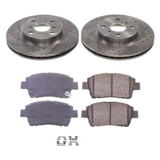 Callahan Brake Parts® - Drilled and Slotted Front Brake Kit