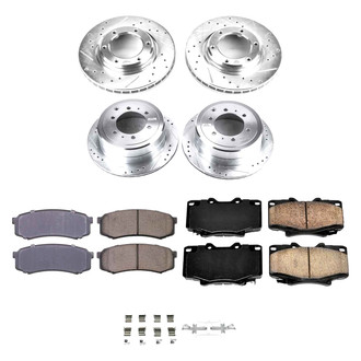 Callahan Brake Parts® - Drilled and Slotted Front and Rear Brake Kit