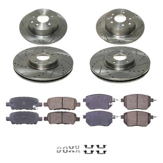Callahan Brake Parts® - Drilled and Slotted Brake Kit