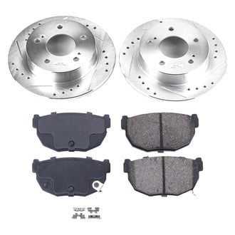 Callahan Brake Parts® - Drilled and Slotted Rear Brake Kit