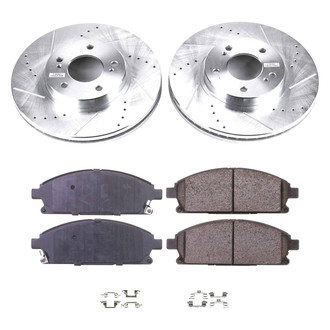 Callahan Brake Parts® - Drilled and Slotted Front Brake Kit