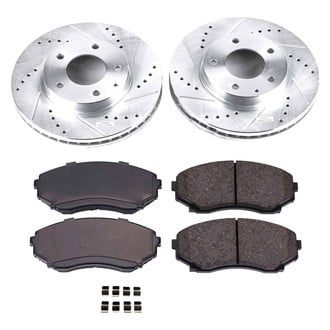 Callahan Brake Parts® - Drilled and Slotted Front Brake Kit