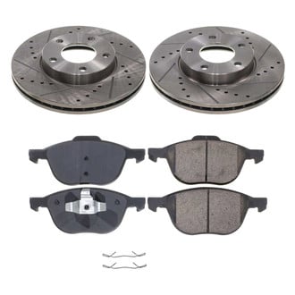 Callahan Brake Parts® - Drilled and Slotted Front Brake Kit