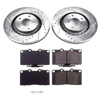 Callahan Brake Parts® - Drilled and Slotted Front Brake Kit
