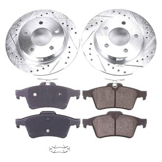 Callahan Brake Parts® - Drilled and Slotted Rear Brake Kit