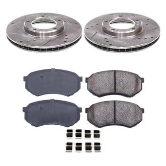 Callahan Brake Parts® - Drilled and Slotted Front Brake Kit