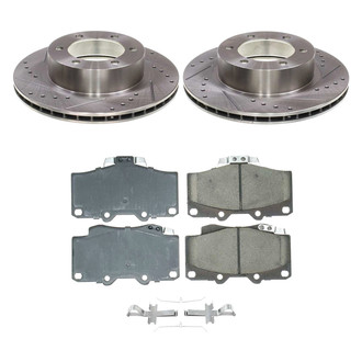 Callahan Brake Parts® - Drilled and Slotted Front Brake Kit