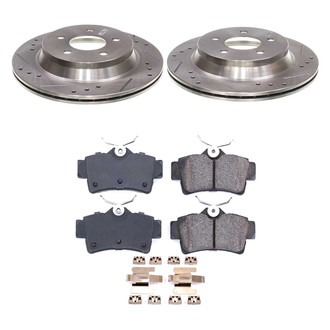 Callahan Brake Parts® - Drilled and Slotted Rear Brake Kit