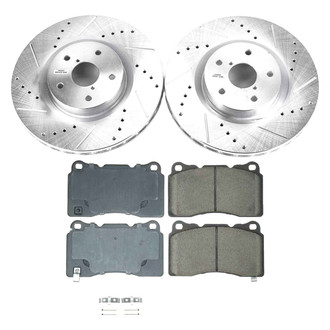 Callahan Brake Parts® - Drilled and Slotted Front Brake Kit
