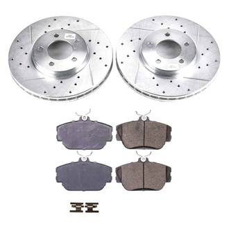 Callahan Brake Parts® - Drilled and Slotted Front Brake Kit