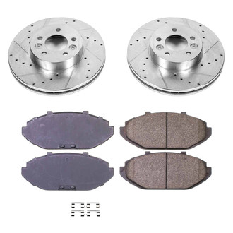 Callahan Brake Parts® - Drilled and Slotted Front Brake Kit