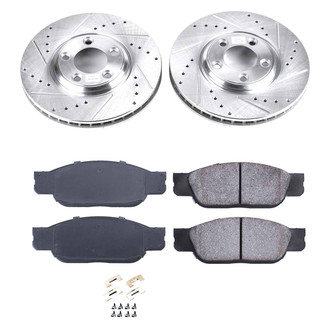 Callahan Brake Parts® - Drilled and Slotted Front Brake Kit