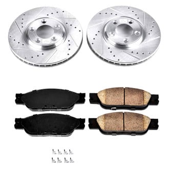 Callahan Brake Parts® - Drilled and Slotted Front Brake Kit