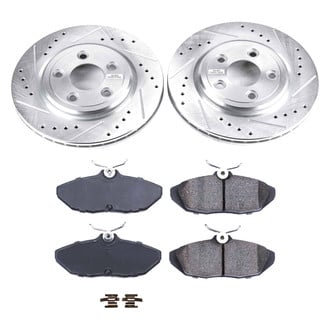 Callahan Brake Parts® - Drilled and Slotted Rear Brake Kit