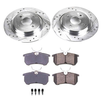 Callahan Brake Parts® - Drilled and Slotted Rear Brake Kit