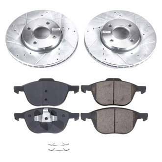 Callahan Brake Parts® - Drilled and Slotted Front Brake Kit
