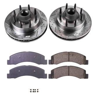 Callahan Brake Parts® - Drilled and Slotted Front Brake Kit
