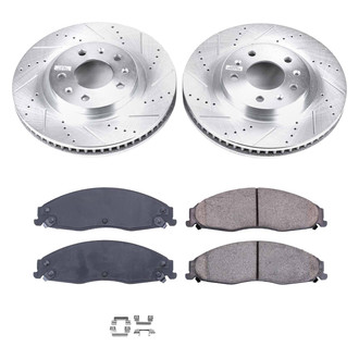 Callahan Brake Parts® - Drilled and Slotted Front Brake Kit