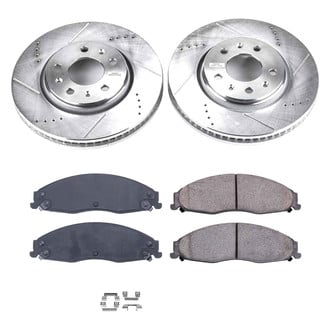 Callahan Brake Parts® - Drilled and Slotted Front Brake Kit