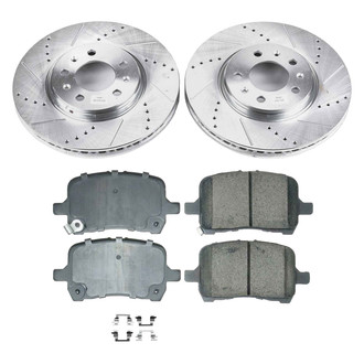 Callahan Brake Parts® - Drilled and Slotted Front Brake Kit