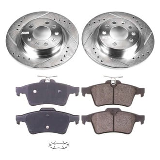 Callahan Brake Parts® - Drilled and Slotted Rear Brake Kit