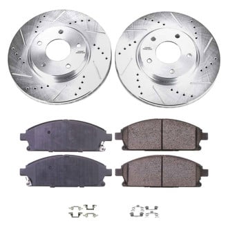 Callahan Brake Parts® - Drilled and Slotted Front Brake Kit