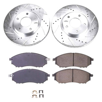 Callahan Brake Parts® K014801 - Drilled and Slotted Front Brake Kit