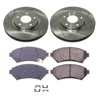 Callahan Brake Parts® - Drilled and Slotted Front Brake Kit