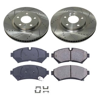 Callahan Brake Parts® - Drilled and Slotted Front Brake Kit
