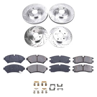 Callahan Brake Parts® - Drilled and Slotted Front and Rear Brake Kit