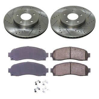 Callahan Brake Parts® - Drilled and Slotted Front Brake Kit
