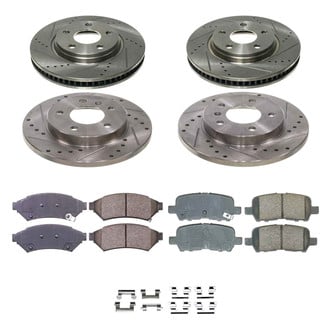 Callahan Brake Parts® - Drilled and Slotted Front and Rear Brake Kit