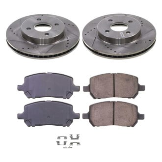 Callahan Brake Parts® - Drilled and Slotted Front Brake Kit