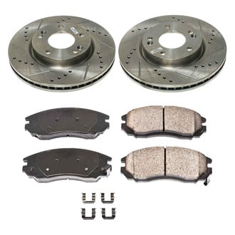 Callahan Brake Parts® - Drilled and Slotted Front Brake Kit