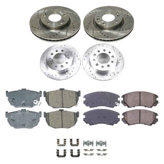 Callahan Brake Parts® - Drilled & Slotted Brake Kit