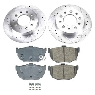 Callahan Brake Parts® - Drilled and Slotted Rear Brake Kit