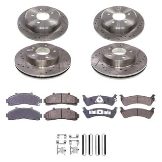 Callahan Brake Parts® - Drilled and Slotted Front and Rear Brake Kit