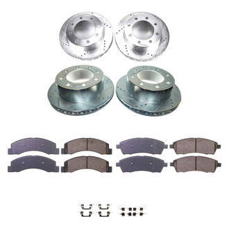 Callahan Brake Parts® - Drilled and Slotted Front and Rear Brake Kit