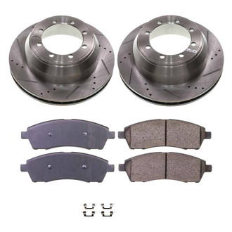 Callahan Brake Parts® - Drilled and Slotted Rear Brake Kit