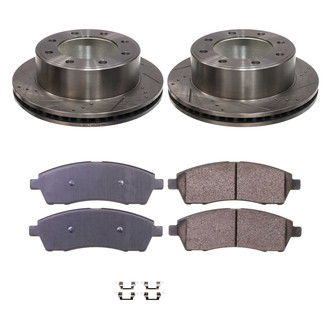 Callahan Brake Parts® - Drilled and Slotted Rear Brake Kit