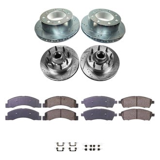 Callahan Brake Parts® - Drilled and Slotted Front and Rear Brake Kit