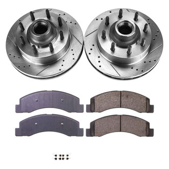 Callahan Brake Parts® - Drilled and Slotted Front Brake Kit